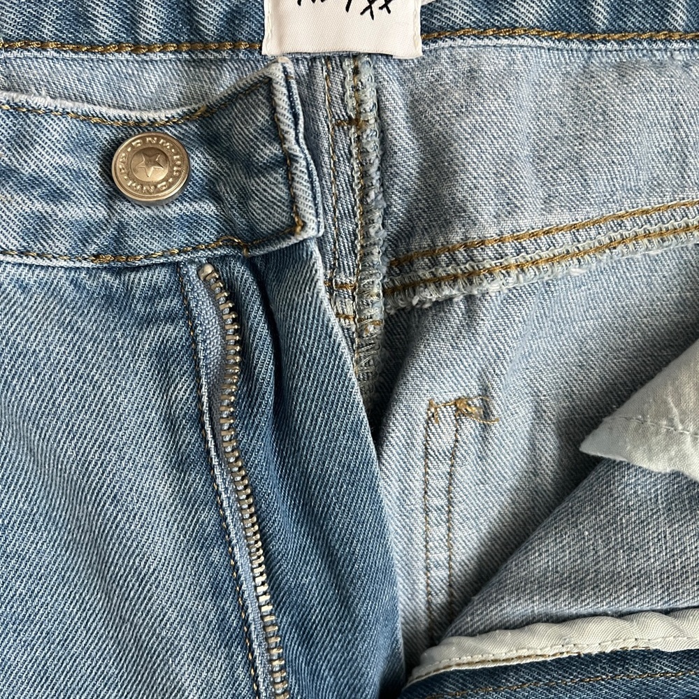 Princess Polly Light Blue 💯 Cotton High Rise Denim Jeans Jeans sz 4 - Picture 2 of 9